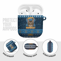 Happy Hanukcat Christmas Design AirPods Case Xmas Holiday Patterns - Wonder Print Shop