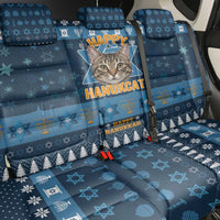 Happy Hanukcat Christmas Design Back Car Seat Cover Xmas Holiday Patterns - Wonder Print Shop