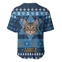 Happy Hanukcat Christmas Design Baseball Jersey Xmas Holiday Patterns - Wonder Print Shop