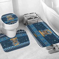 Happy Hanukcat Christmas Design Bathroom Set Xmas Holiday Patterns - Wonder Print Shop