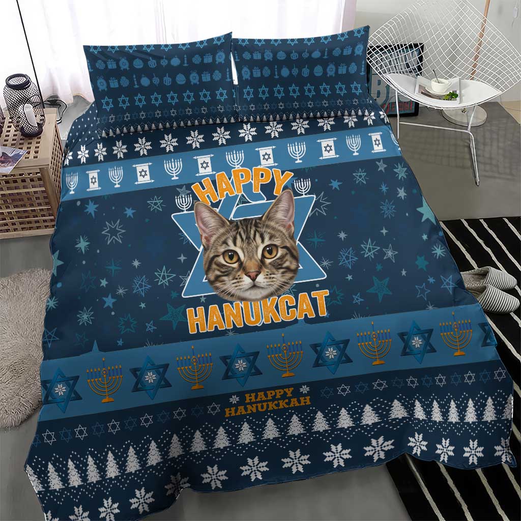 Happy Hanukcat Christmas Design Bedding Set Xmas Holiday Patterns - Wonder Print Shop