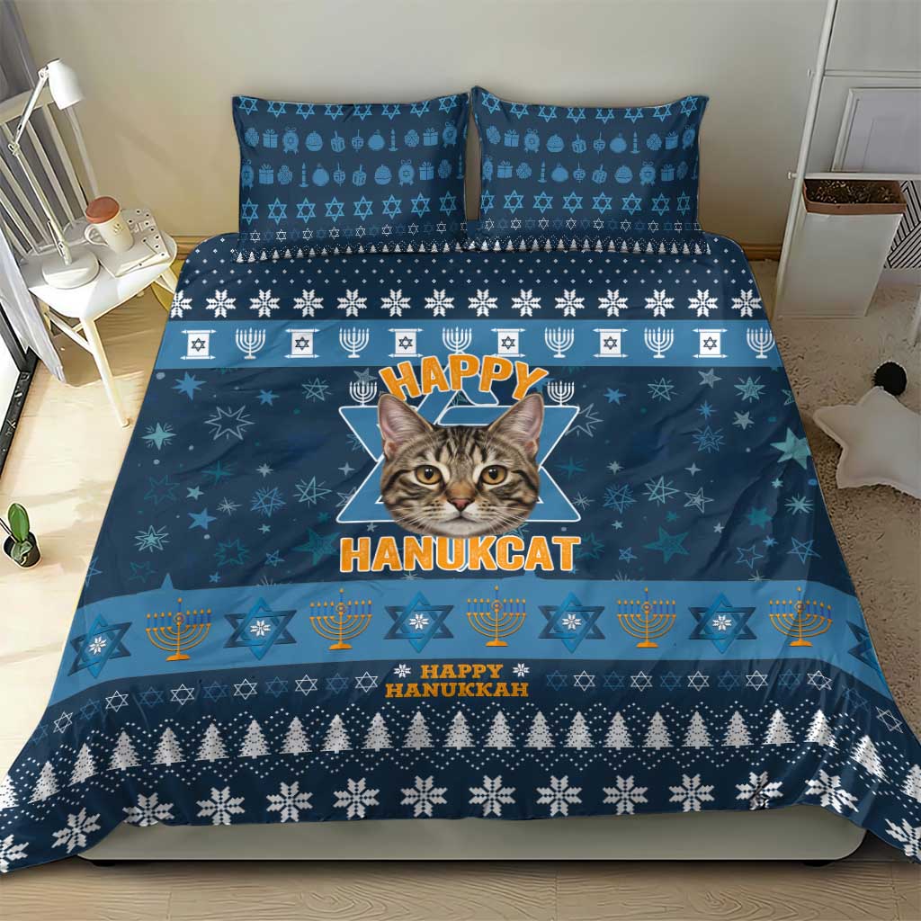 Happy Hanukcat Christmas Design Bedding Set Xmas Holiday Patterns - Wonder Print Shop