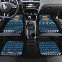 Happy Hanukcat Christmas Design Car Mats Xmas Holiday Patterns - Wonder Print Shop