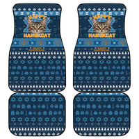Happy Hanukcat Christmas Design Car Mats Xmas Holiday Patterns - Wonder Print Shop