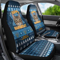 Happy Hanukcat Christmas Design Car Seat Cover Xmas Holiday Patterns - Wonder Print Shop