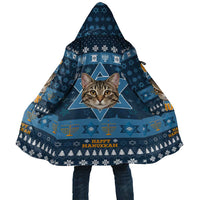 Happy Hanukcat Christmas Design Cloak Xmas Holiday Patterns - Wonder Print Shop