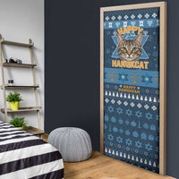 Happy Hanukcat Christmas Design Door Cover Xmas Holiday Patterns - Wonder Print Shop