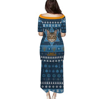 Happy Hanukcat Christmas Design Family Matching Puletasi and Hawaiian Shirt Xmas Holiday Patterns - Wonder Print Shop