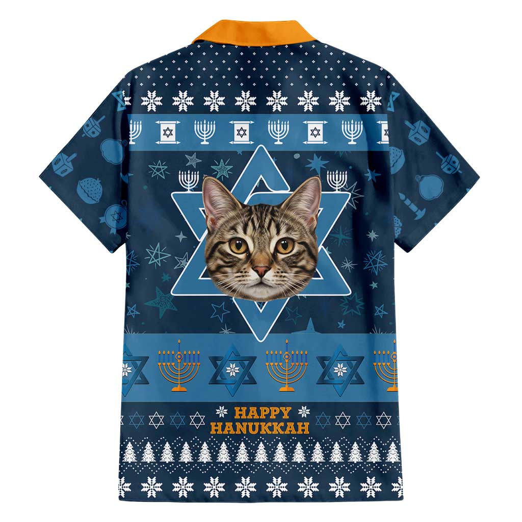 Happy Hanukcat Christmas Design Family Matching Summer Maxi Dress and Hawaiian Shirt Xmas Holiday Patterns - Wonder Print Shop
