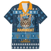 Happy Hanukcat Christmas Design Family Matching Tank Maxi Dress and Hawaiian Shirt Xmas Holiday Patterns - Wonder Print Shop