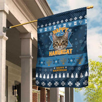 Happy Hanukcat Christmas Design Garden Flag Xmas Holiday Patterns - Wonder Print Shop