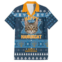 Happy Hanukcat Christmas Design Hawaiian Shirt Xmas Holiday Patterns - Wonder Print Shop
