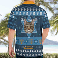 Happy Hanukcat Christmas Design Hawaiian Shirt Xmas Holiday Patterns - Wonder Print Shop
