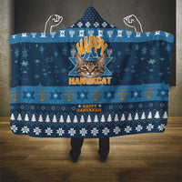 Happy Hanukcat Christmas Design Hooded Blanket Xmas Holiday Patterns - Wonder Print Shop