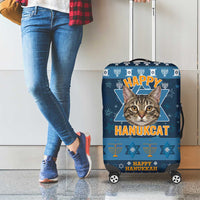 Happy Hanukcat Christmas Design Luggage Cover Xmas Holiday Patterns - Wonder Print Shop