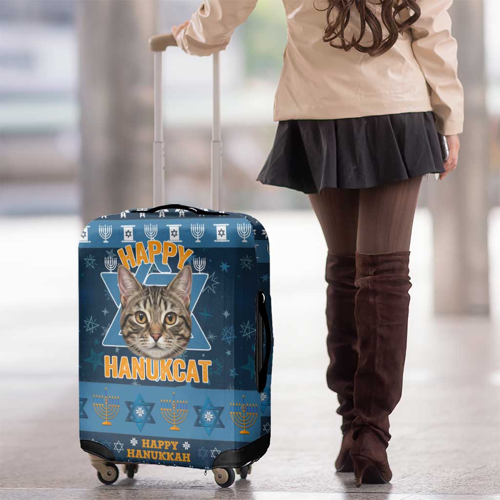 Happy Hanukcat Christmas Design Luggage Cover Xmas Holiday Patterns - Wonder Print Shop