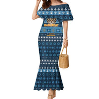 Happy Hanukcat Christmas Design Mermaid Dress Xmas Holiday Patterns - Wonder Print Shop