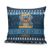 Happy Hanukcat Christmas Design Pillow Cover Xmas Holiday Patterns - Wonder Print Shop