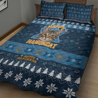 Happy Hanukcat Christmas Design Quilt Bed Set Xmas Holiday Patterns - Wonder Print Shop