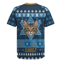 Happy Hanukcat Christmas Design Rugby Jersey Xmas Holiday Patterns - Wonder Print Shop