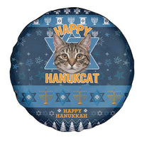 Happy Hanukcat Christmas Design Spare Tire Cover Xmas Holiday Patterns - Wonder Print Shop