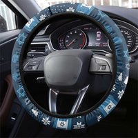 Happy Hanukcat Christmas Design Steering Wheel Cover Xmas Holiday Patterns - Wonder Print Shop