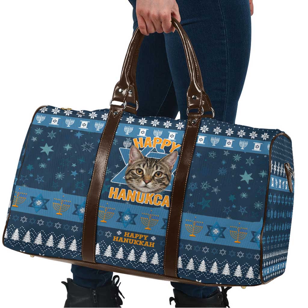 Happy Hanukcat Christmas Design Travel Bag Xmas Holiday Patterns - Wonder Print Shop