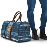 Happy Hanukcat Christmas Design Travel Bag Xmas Holiday Patterns - Wonder Print Shop