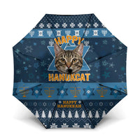 Happy Hanukcat Christmas Design Umbrella Xmas Holiday Patterns - Wonder Print Shop