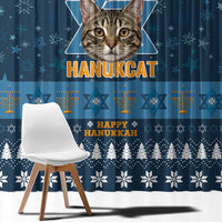 Happy Hanukcat Christmas Design Window Curtain Xmas Holiday Patterns - Wonder Print Shop