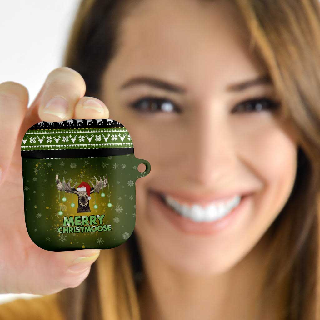 Merry ChristMoose Christmas AirPods Case Xmas Holiday Patterns - Wonder Print Shop