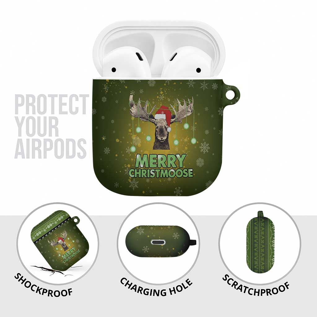 Merry ChristMoose Christmas AirPods Case Xmas Holiday Patterns - Wonder Print Shop