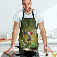 Merry ChristMoose Christmas Apron Xmas Holiday Patterns - Wonder Print Shop