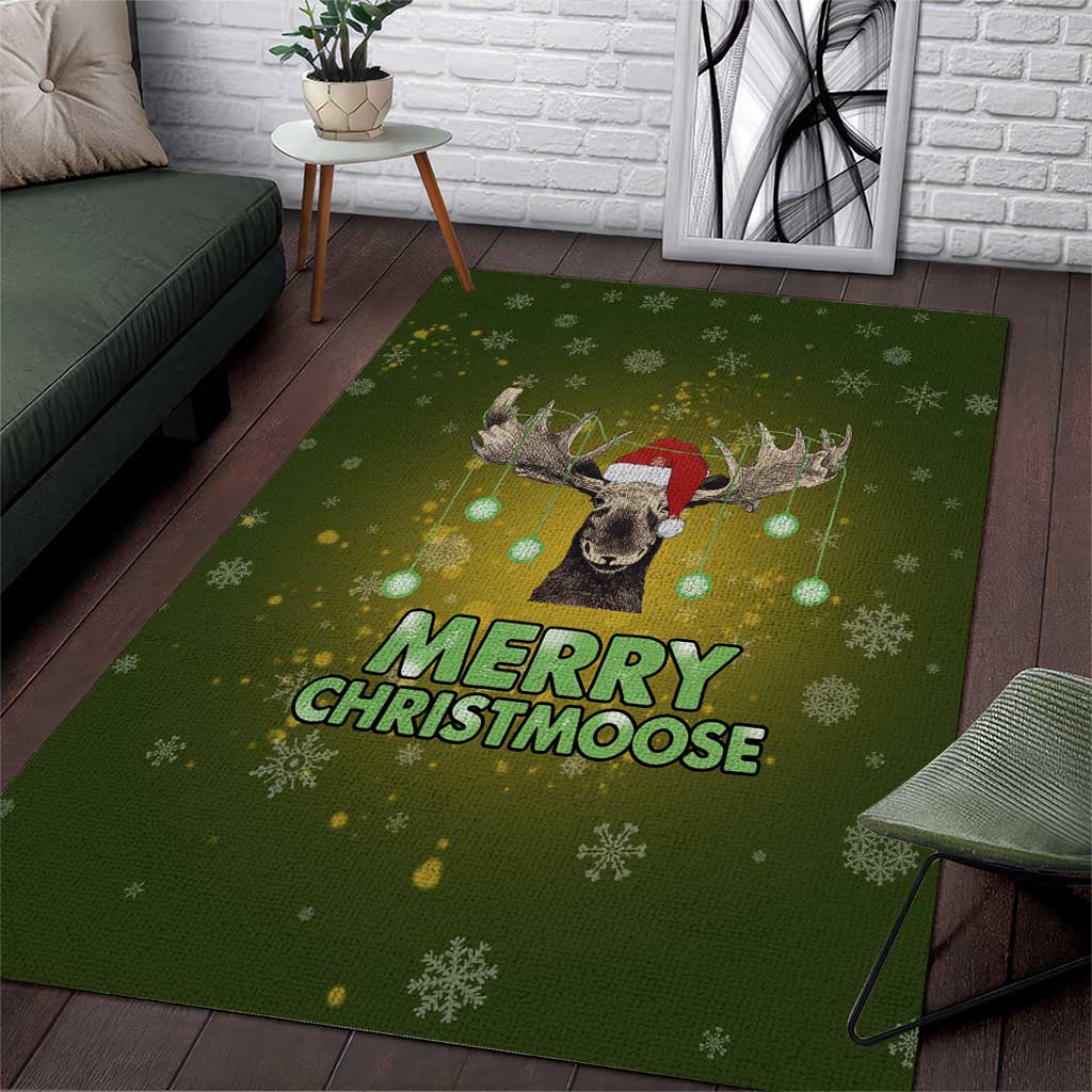 Merry ChristMoose Christmas Area Rug Xmas Holiday Patterns - Wonder Print Shop