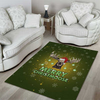 Merry ChristMoose Christmas Area Rug Xmas Holiday Patterns - Wonder Print Shop