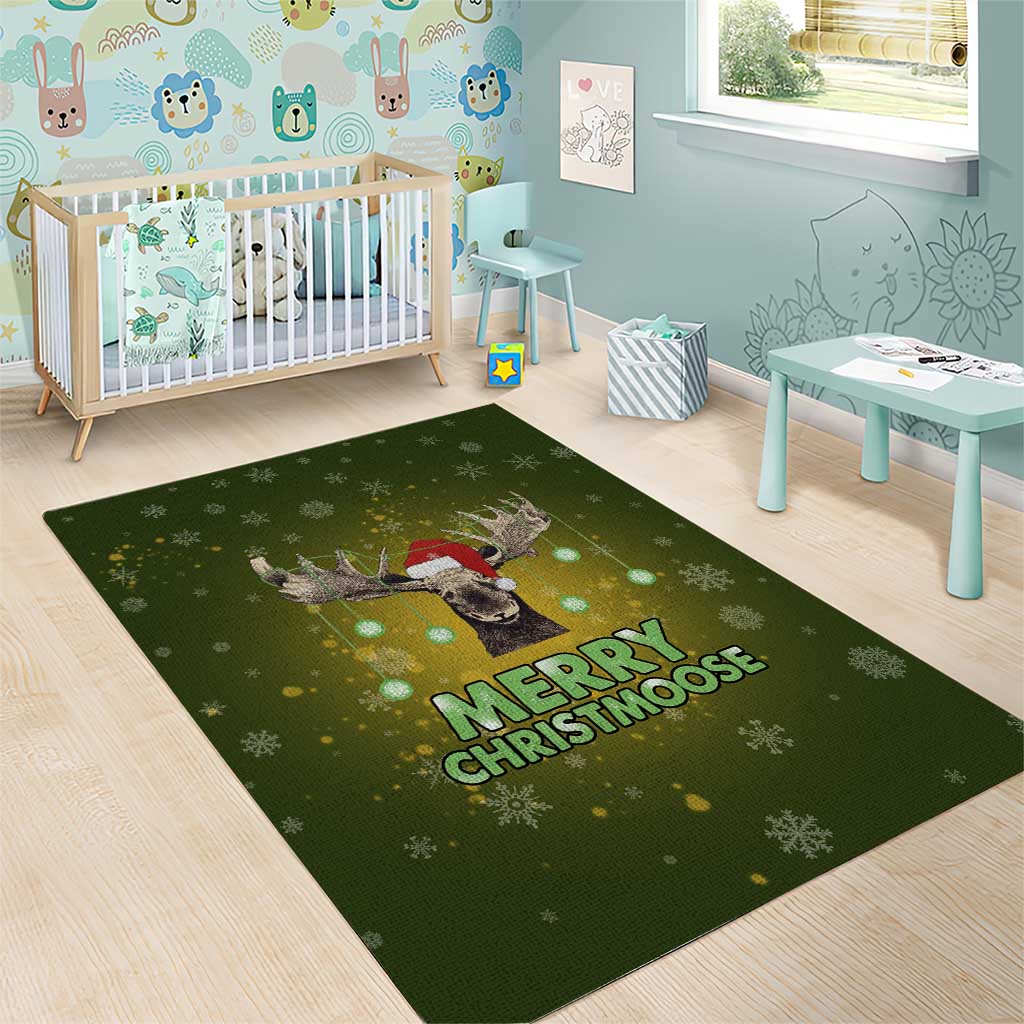 Merry ChristMoose Christmas Area Rug Xmas Holiday Patterns - Wonder Print Shop