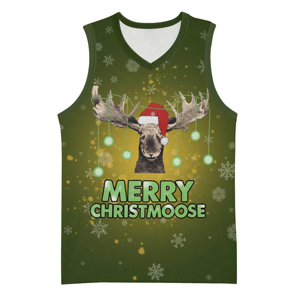 Merry ChristMoose Christmas Basketball Jersey Xmas Holiday Patterns - Wonder Print Shop