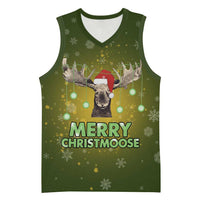 Merry ChristMoose Christmas Basketball Jersey Xmas Holiday Patterns - Wonder Print Shop