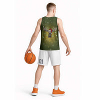 Merry ChristMoose Christmas Basketball Jersey Xmas Holiday Patterns - Wonder Print Shop
