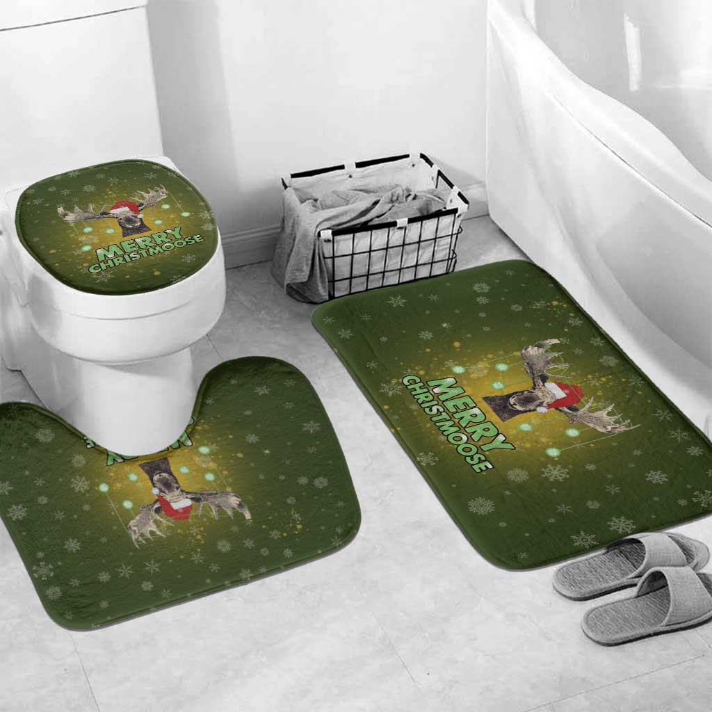 Merry ChristMoose Christmas Bathroom Set Xmas Holiday Patterns - Wonder Print Shop