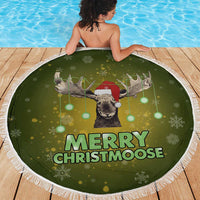 Merry ChristMoose Christmas Beach Blanket Xmas Holiday Patterns - Wonder Print Shop