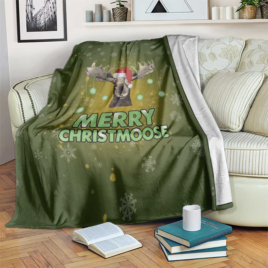 Merry ChristMoose Christmas Blanket Xmas Holiday Patterns - Wonder Print Shop