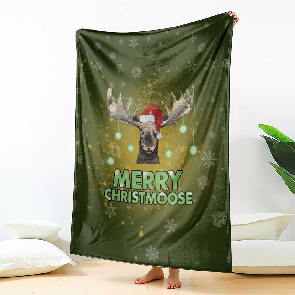 Merry ChristMoose Christmas Blanket Xmas Holiday Patterns - Wonder Print Shop