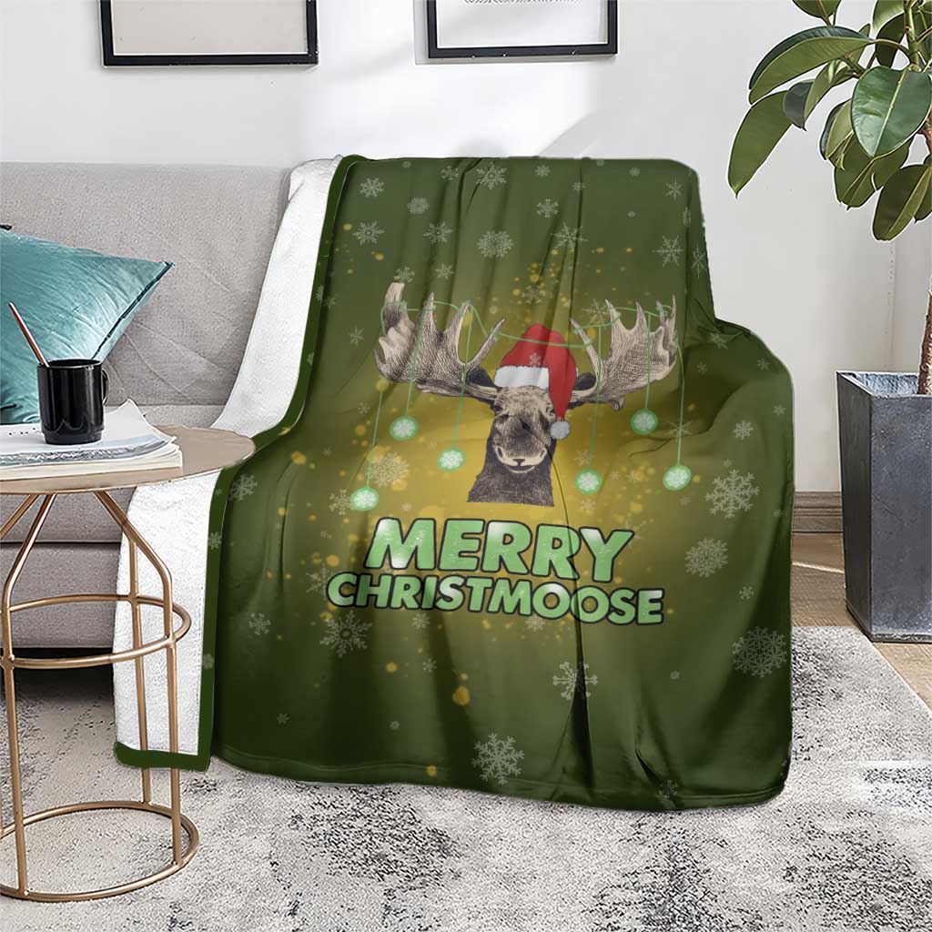 Merry ChristMoose Christmas Blanket Xmas Holiday Patterns - Wonder Print Shop
