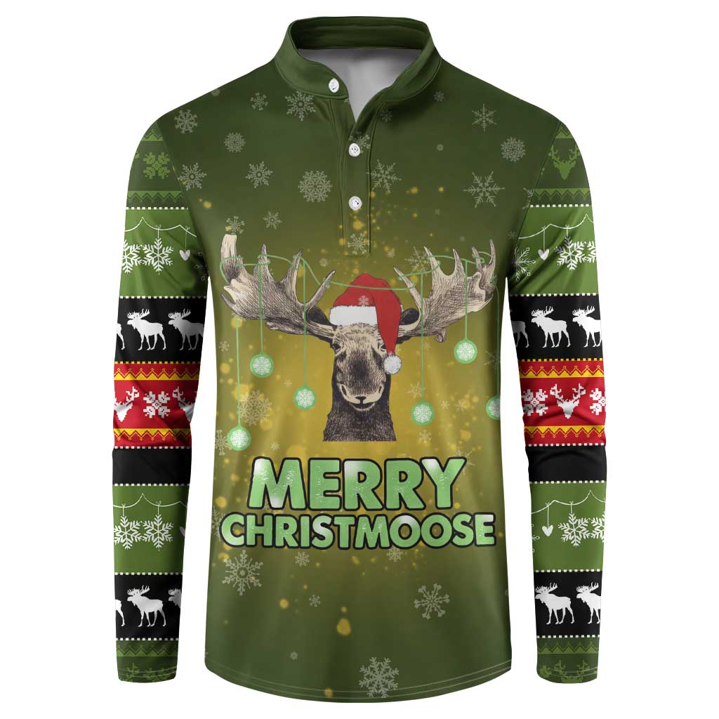 Merry ChristMoose Christmas Button Sweatshirt Xmas Holiday Patterns - Wonder Print Shop