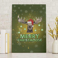 Merry ChristMoose Christmas Canvas Wall Art Xmas Holiday Patterns - Wonder Print Shop