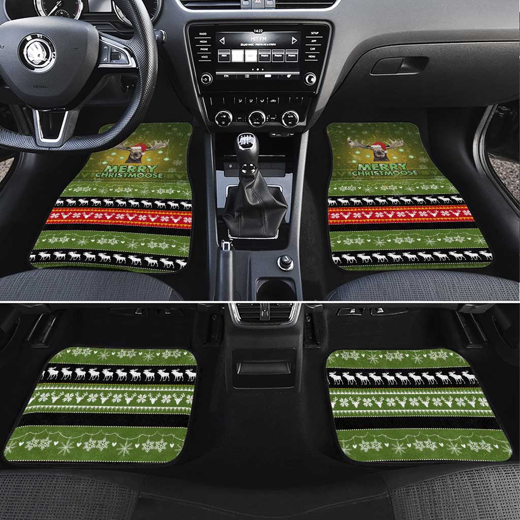 Merry ChristMoose Christmas Car Mats Xmas Holiday Patterns - Wonder Print Shop
