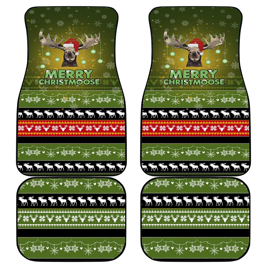 Merry ChristMoose Christmas Car Mats Xmas Holiday Patterns - Wonder Print Shop
