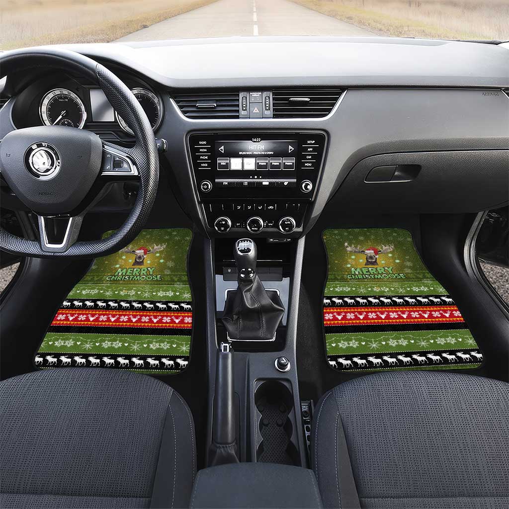 Merry ChristMoose Christmas Car Mats Xmas Holiday Patterns - Wonder Print Shop