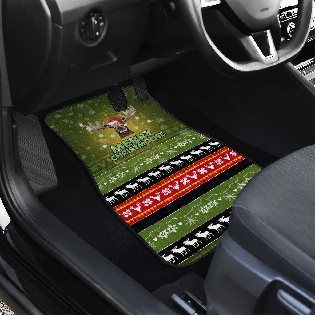 Merry ChristMoose Christmas Car Mats Xmas Holiday Patterns - Wonder Print Shop